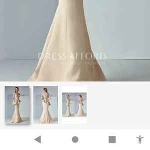 Brand New! Beautiful Bride or Bridesmaid cream colored dress